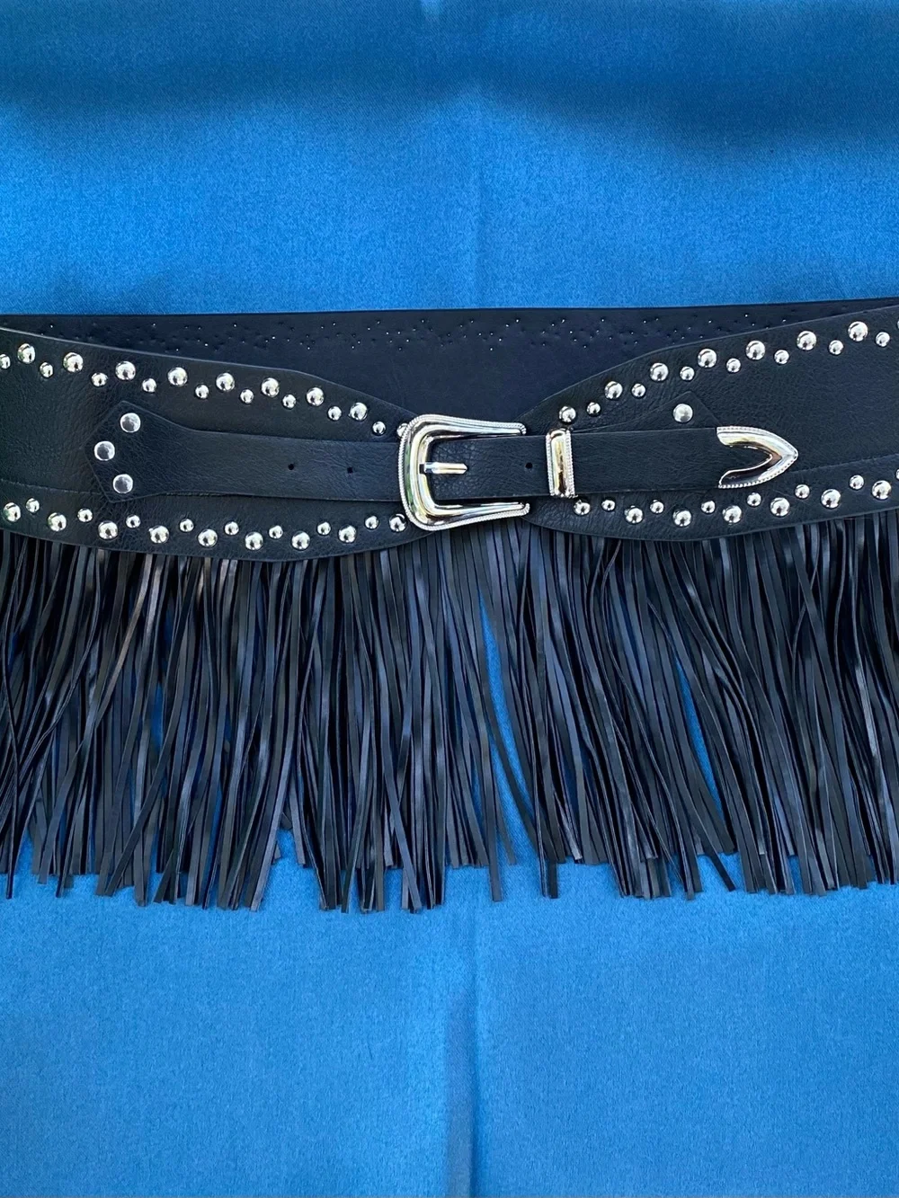 Festival Fringe Studded Hip Belt 32-34 Medium